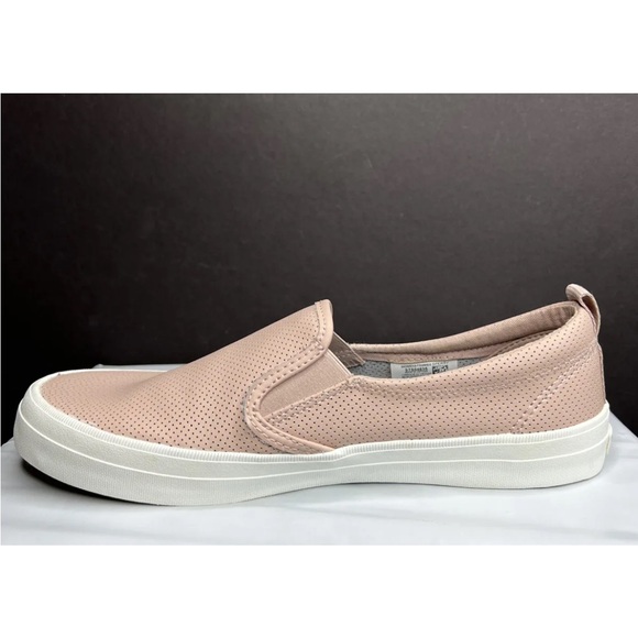 SPERRY Crest Twin Gore Perforated Rose Dust Slip On Loafers Sneakers Sz 10 LKNW! - Picture 3 of 10